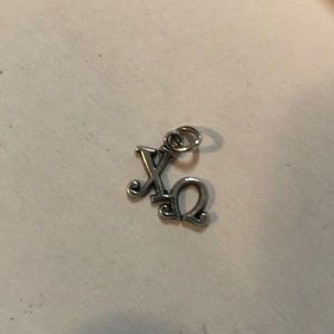 🧿🧿 4/$20 sale! Chi omega .925 silver charm